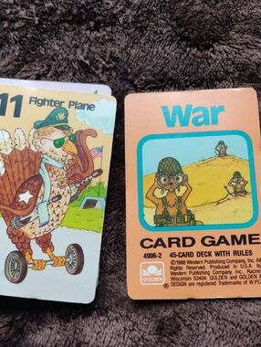 WAR card Game Vtg1988